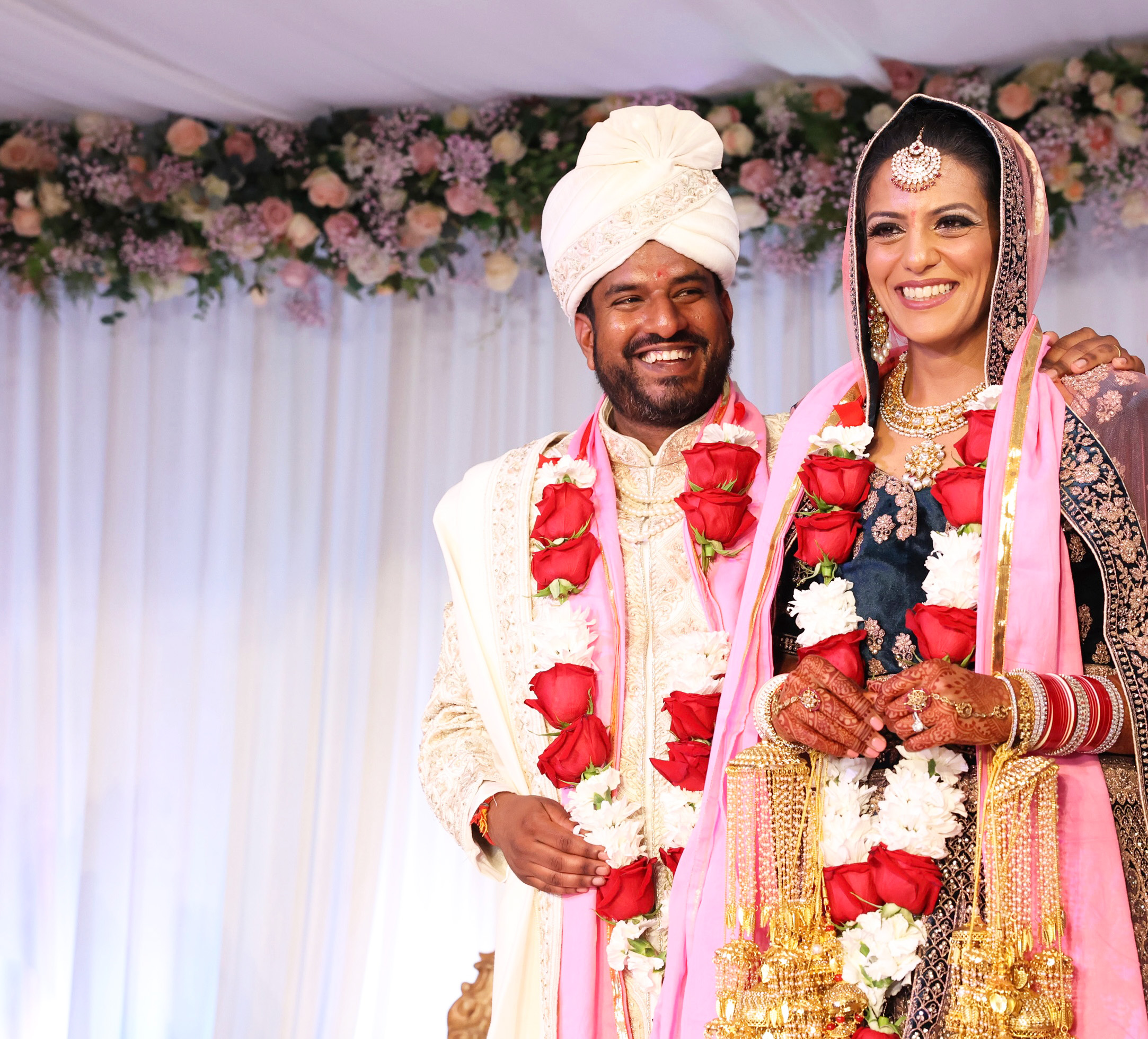 Wedding closeup candid